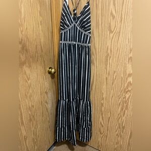 🖤Black and White Striped Maxi Dress🖤